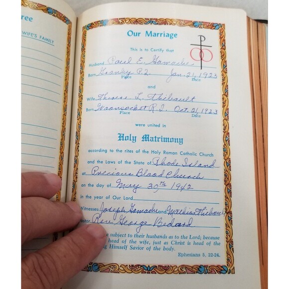 Holy Bible 1959 St. Joseph new Catholic edition fine art edition illustrated vtg - Picture 10 of 12